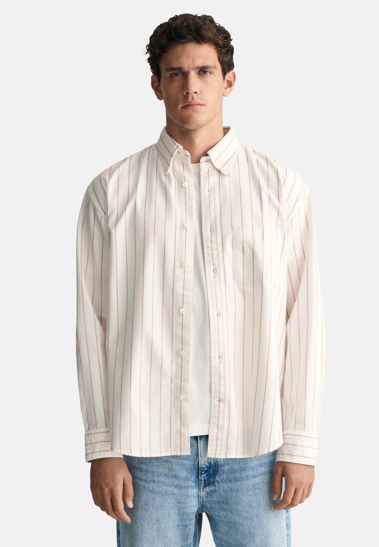 RELAXED FIT STRIPED HERITAGE OXFORD