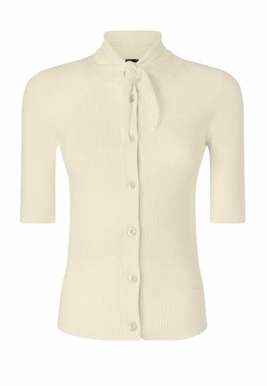 Pinko, COPERTO POLO ECOVISCOSA SHINY - Chaqueta de punto - beige-c