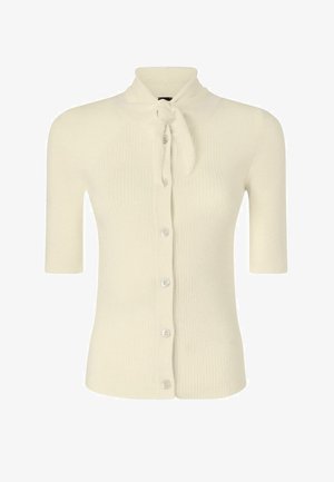 Pinko, COPERTO POLO ECOVISCOSA SHINY - Chaqueta de punto - beige-c