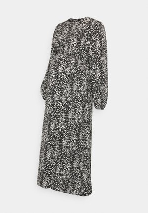 MAT VOL SLEEVE BELTED DRESS - Vestido de malha - black
