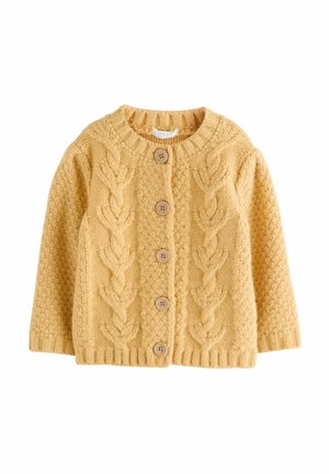 Next REGULAR FIT - CHUNKY BOBBLE - Adīta jaka - ochre yellow