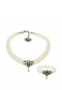 Alpenflüstern TRACHTENSCHMUCK 2er SET PERLEN HEDWIG  - Necklace - creme weiß