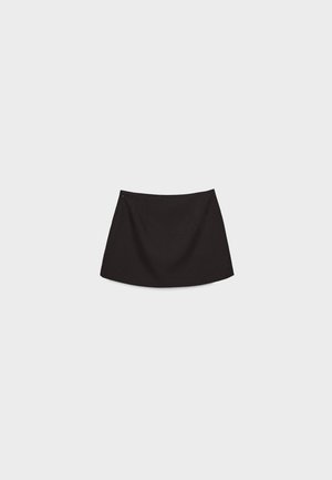 Stradivarius, WITH SIDE SLIT  - A-snit nederdel - black