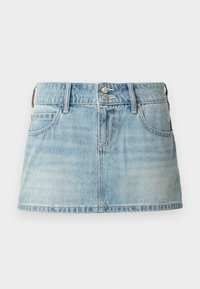 CHOP POCKET  - Jeansskjørt - light blue denim