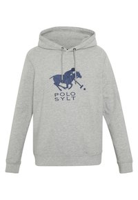 Polo Sylt Felpa con cappuccio - mottled grey