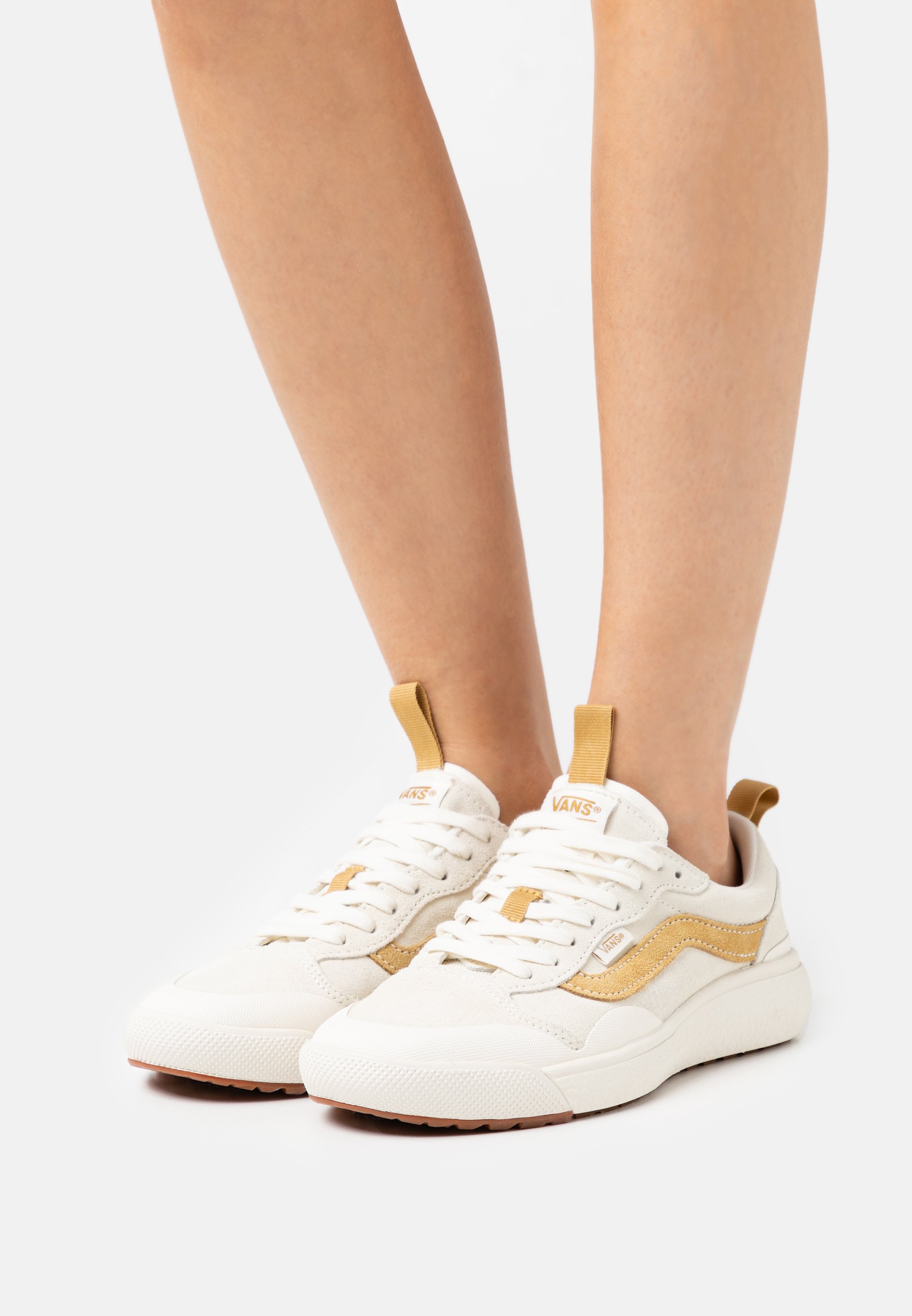 mustard and white vans