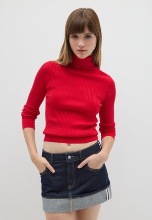 TURTLENECK  WITH FITTED FIT - Trui - claret red