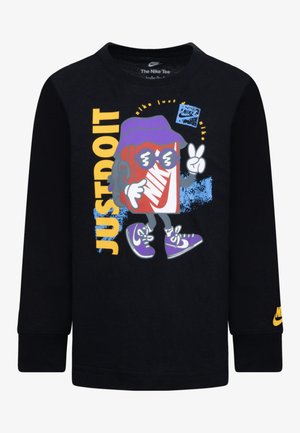 Nike Sportswear BOXY PEACE TEE - Camiseta de manga larga - black