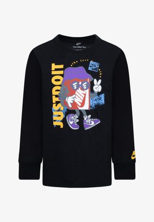 Nike Sportswear BOXY PEACE TEE - Camiseta de manga larga - black