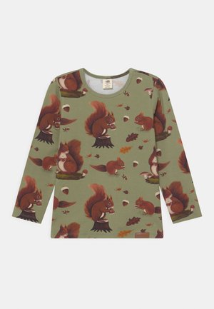 SQUIRREL FAMILY UNISEX - Top s dlouhým rukávem - green