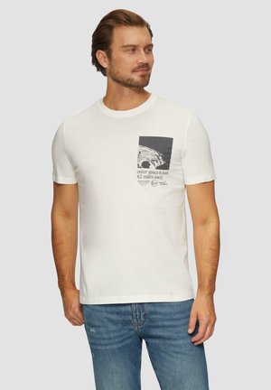 s.Oliver MIT PRINT - Print T-shirt - weiß