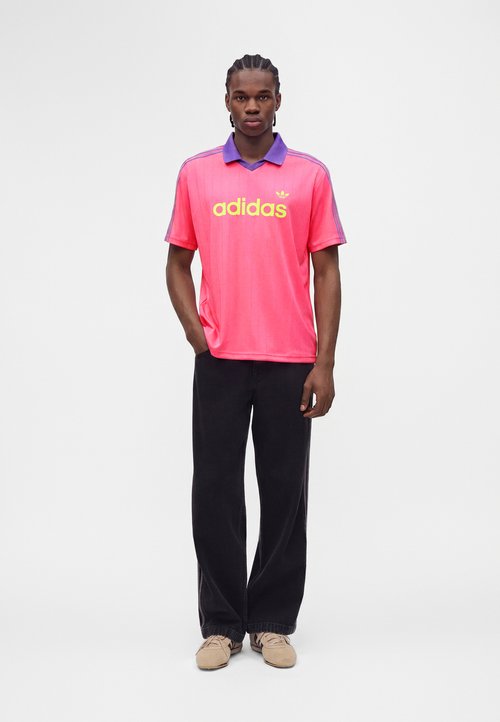 adidas Polo shirt - lucid pink/purple rush/signal green — photo 2