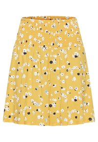 ICHI Áčková sukně - yellow