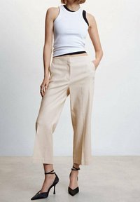 Mango Pantalon classique - sand