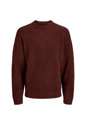 Jack & Jones, JJESOHO OLLIE KNIT CREW NECK SN - Jumper - fired brick