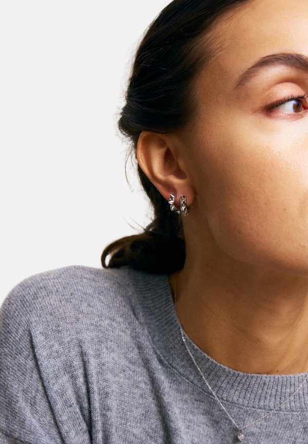 PEAK HOOPS ICON SMALL - Ohrringe - steel