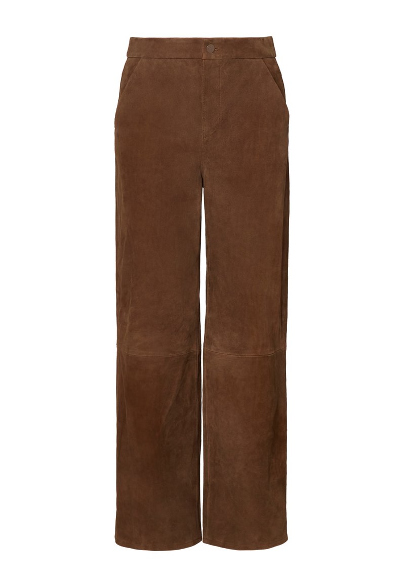 Malina Leren broek bruin