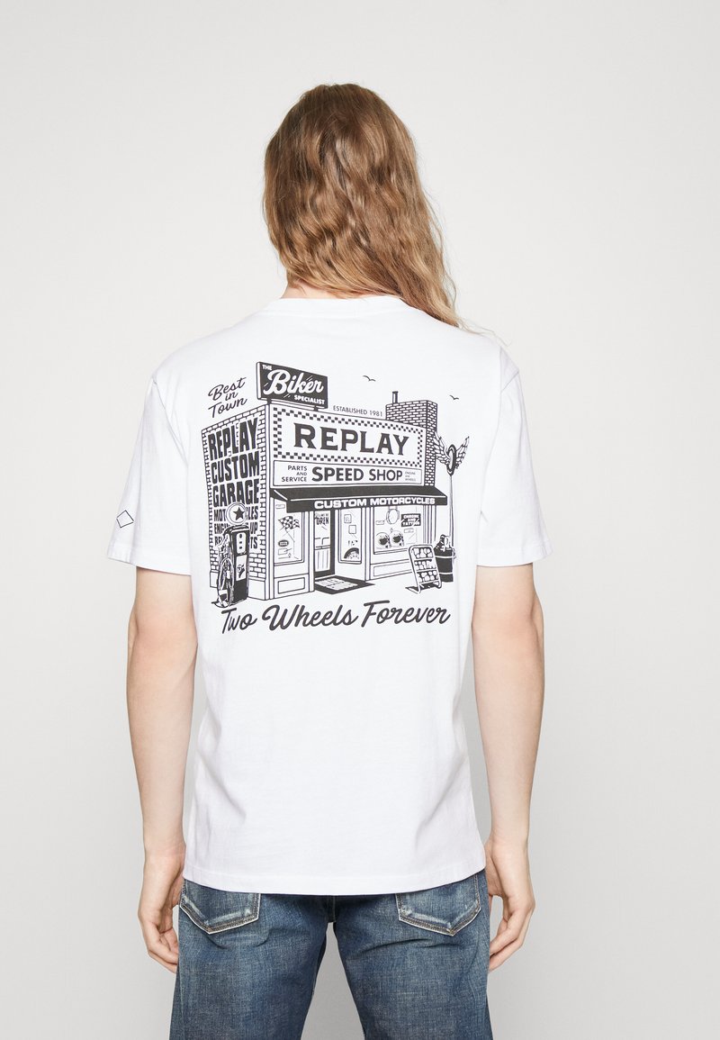 Replay T-Shirt print - white/weiß - Zalando.ch