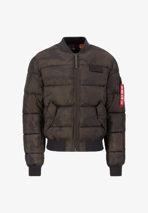 Alpha Industries PUFFER - Bomberjacke - dark olive camo