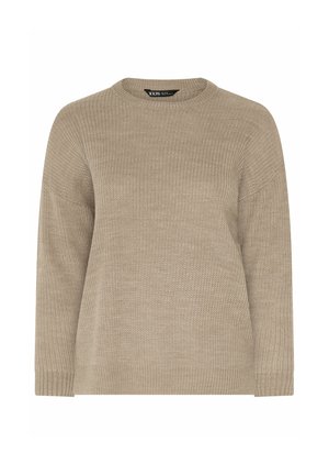 Yours Clothing, PLUS SIZE JUMPERS - Trui - taupe