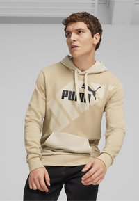 Puma POWER GRAPHIC - Jersey con capucha - prairie tan