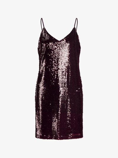 JXSIA SEQUIN V-NECK - Robe de soirée - cabernet