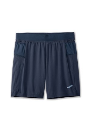 Brooks Sherpa 7" 2-in-1  - Kurze Sporthose - blue slate