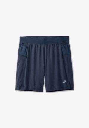 Brooks Sherpa 7" 2-in-1  - Sportiniai šortai - blue slate