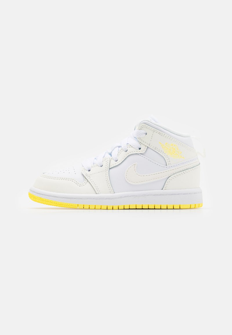 Jordan JORDAN 1 MID UNISEX - Krepšinio batai - sail/light laser orange/white