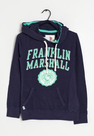 Hoodie - dark blue/mint