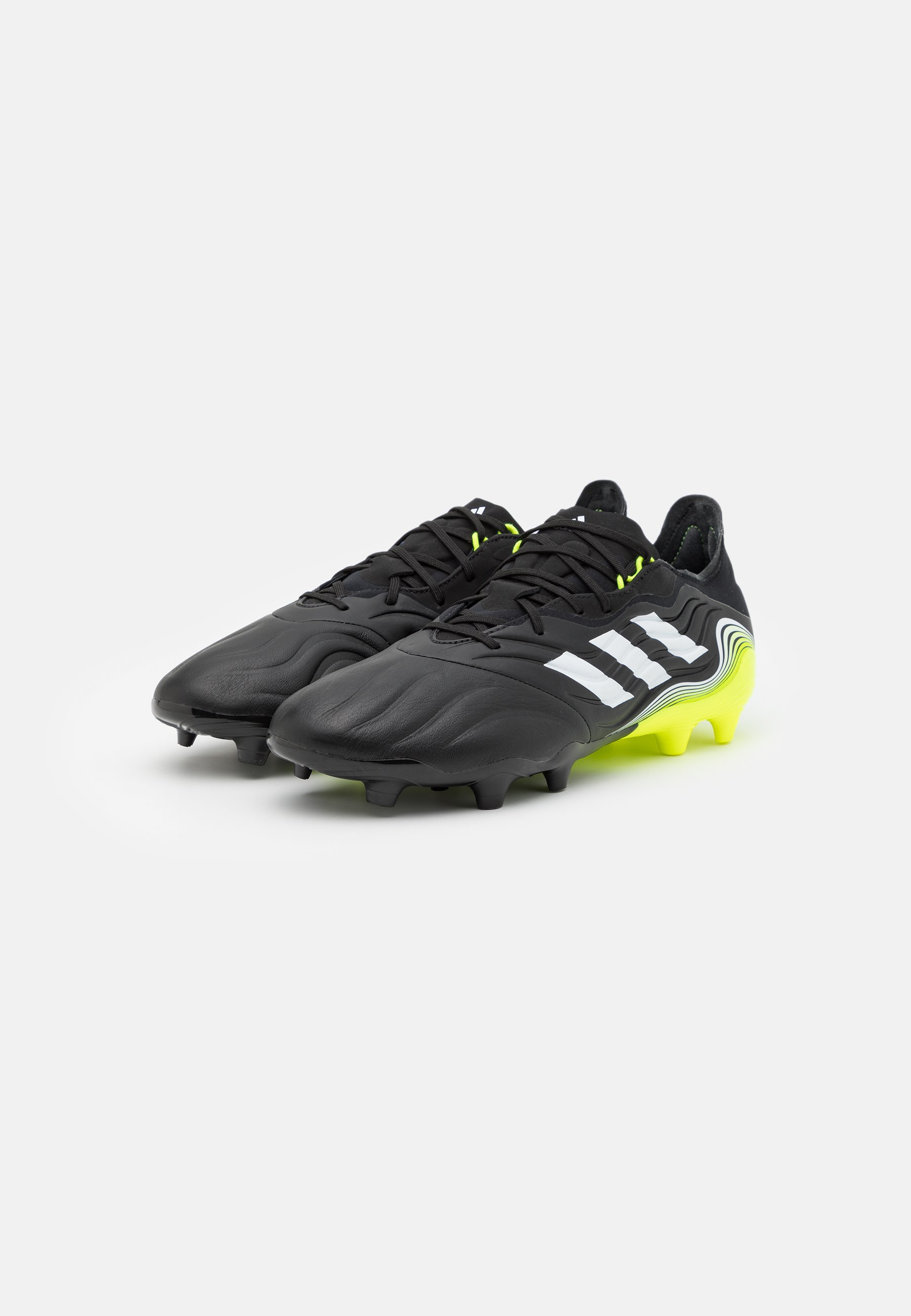 adidas Performance COPA SENSE.2 FG - Voetbalschoenen met kunststof noppen -  core black/footwear white/solar yellow/Zwart - Zalando.nl