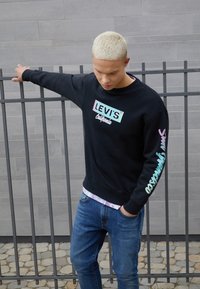Levi's® GRAPHIC CREW - Camisola - gradient crew caviar