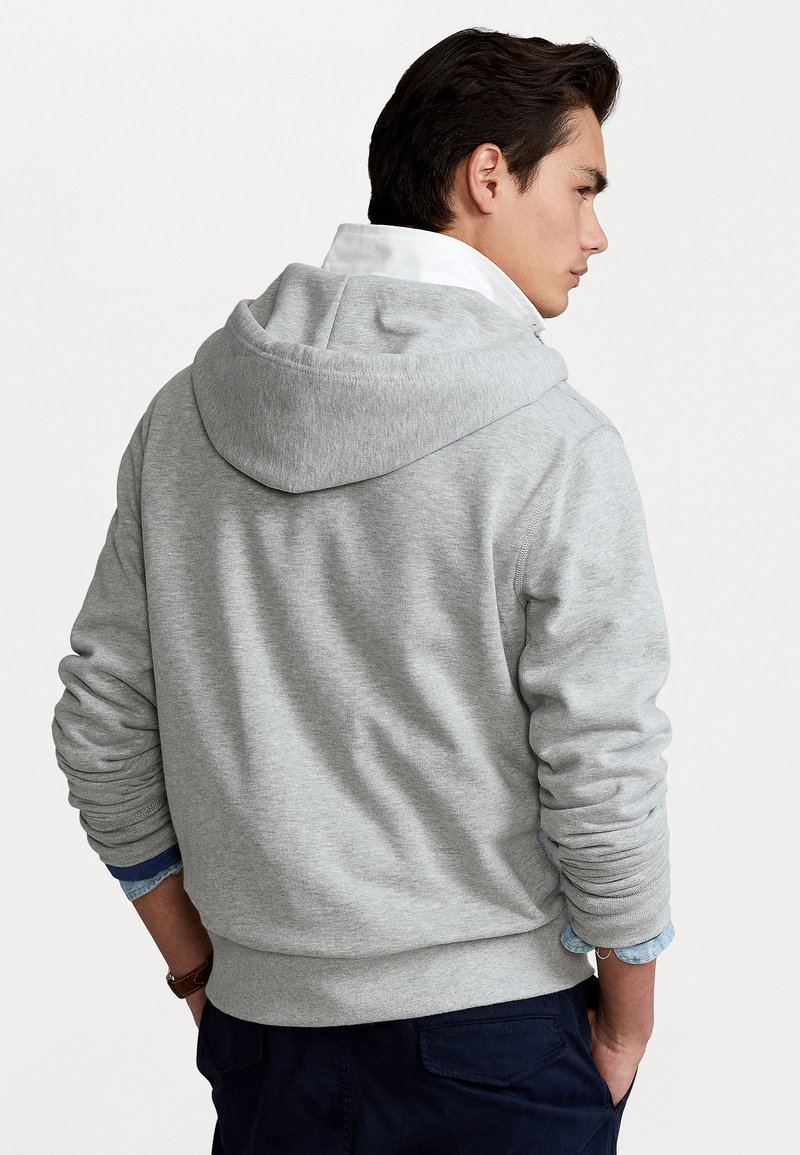Polo Ralph Lauren THE RL FLEECE FULL-ZIP HOODIE - Zip-up sweatshirt -  andover heather/grey - Zalando.de