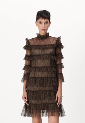 Malina CARMINE MINI DRESS - Koktajl obleka/za zabavo - chocolate