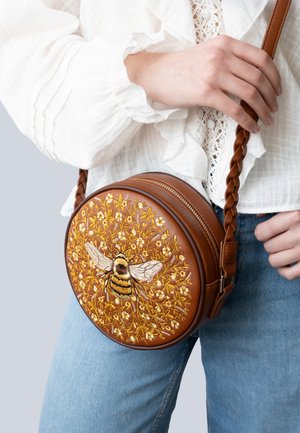 BUMBLE CIRCLE - Cross body bag - tan