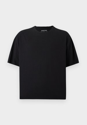 YOURTURN, UNISEX - Lihtne T-särk - black