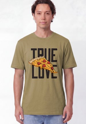 watapparel, TRUE LOVE UNISEX - T-shirt print - faded olive