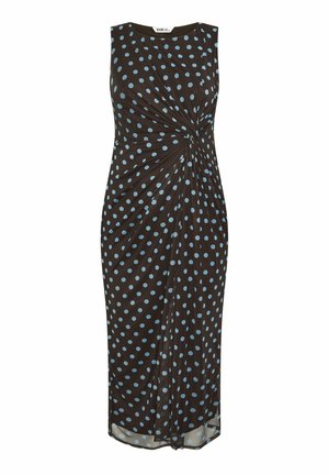 Yours Clothing, WOMEN'S MESH DRESSES - Robe fourreau - dark brown