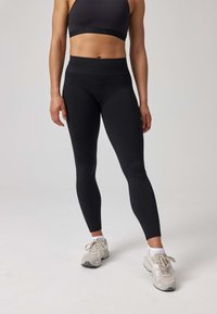 SNOCKS HIGH WAIST SEAMLESS - Tights - schwarz