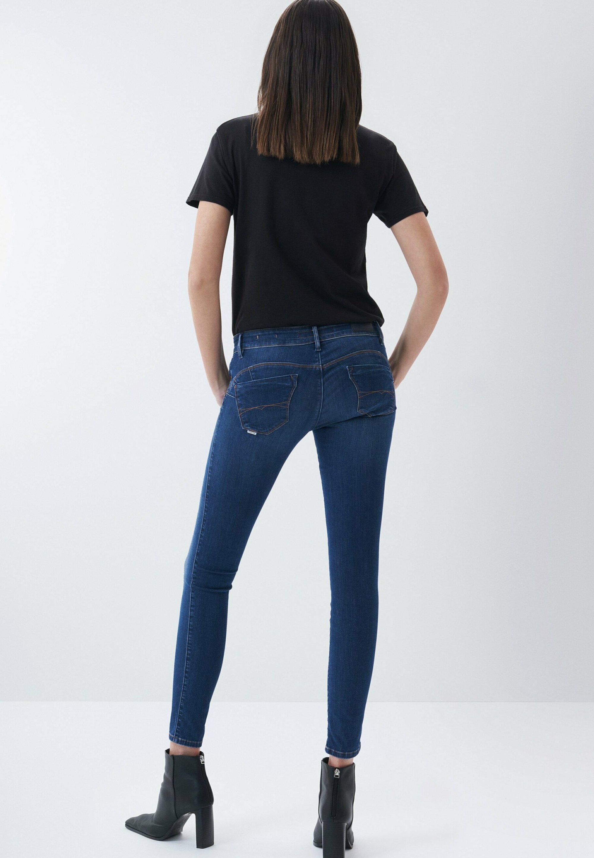 Salsa PUSH UP - Vaqueros pitillo - Blue/azul - Zalando.es