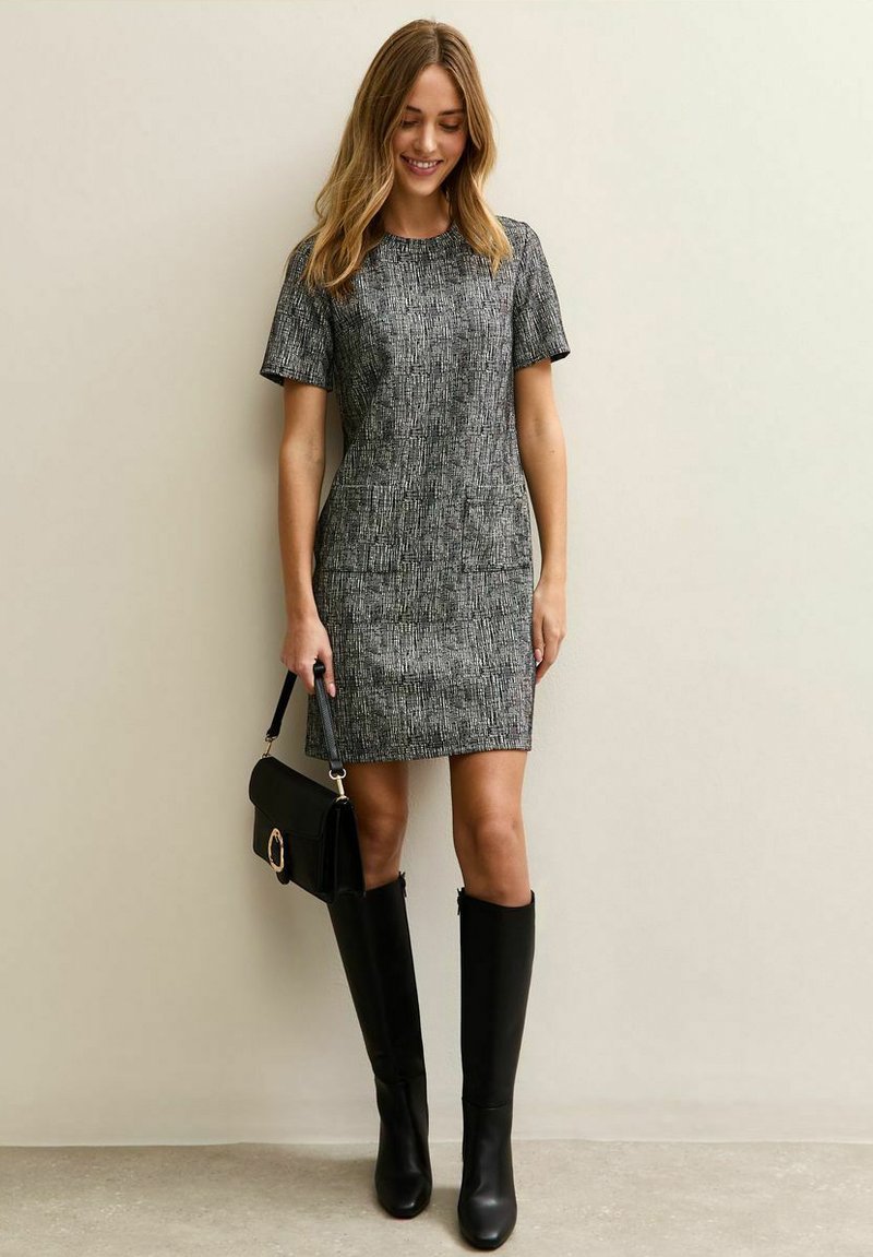 red carpet jersey dress with back neckline Betsy & Adam Plus Size Ruched Gown - Forest main image 0
