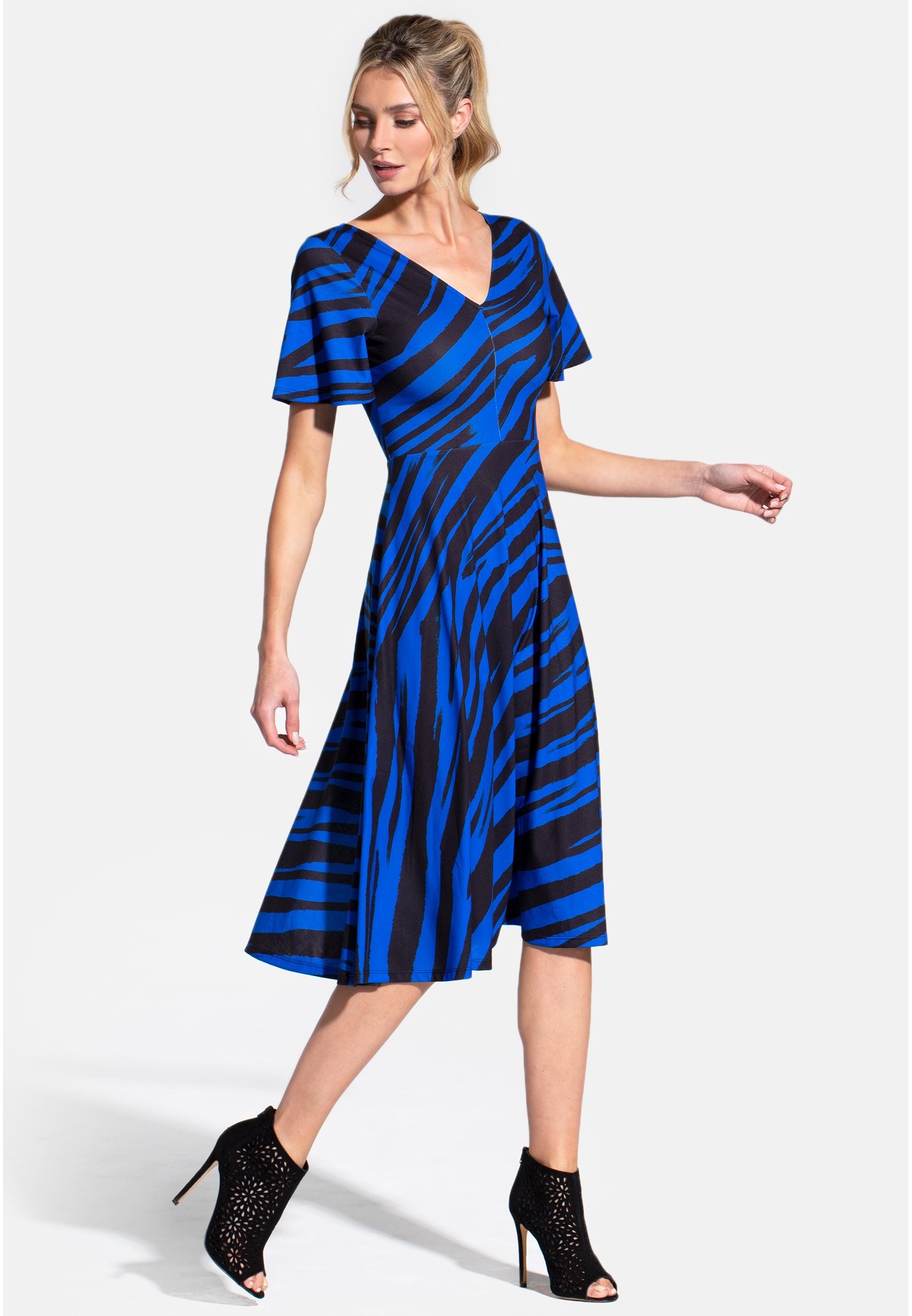 HotSquash FIT AND FLARE MIDI - Jersey 