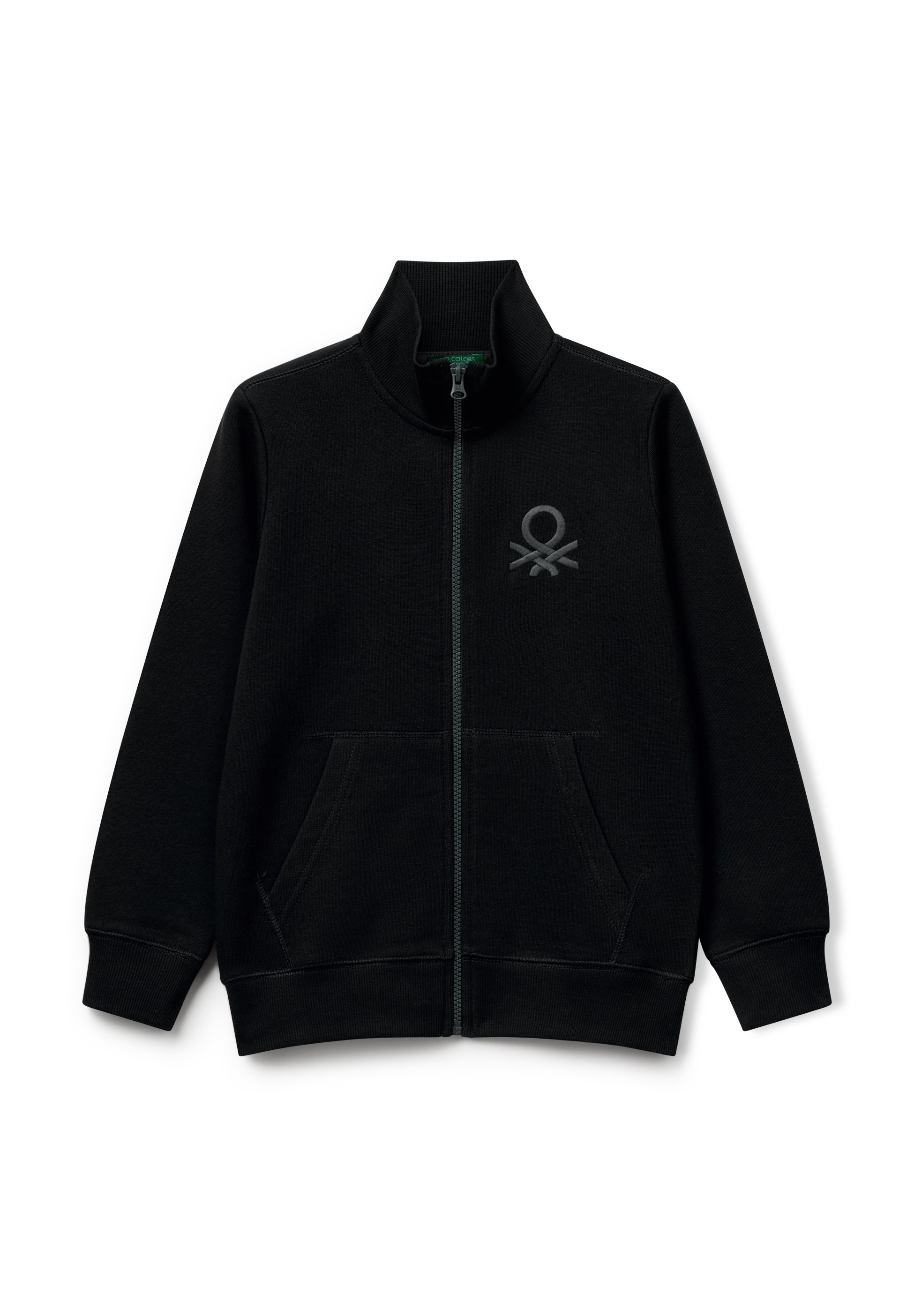 United Colors of Benetton Sweat zippé black/noir