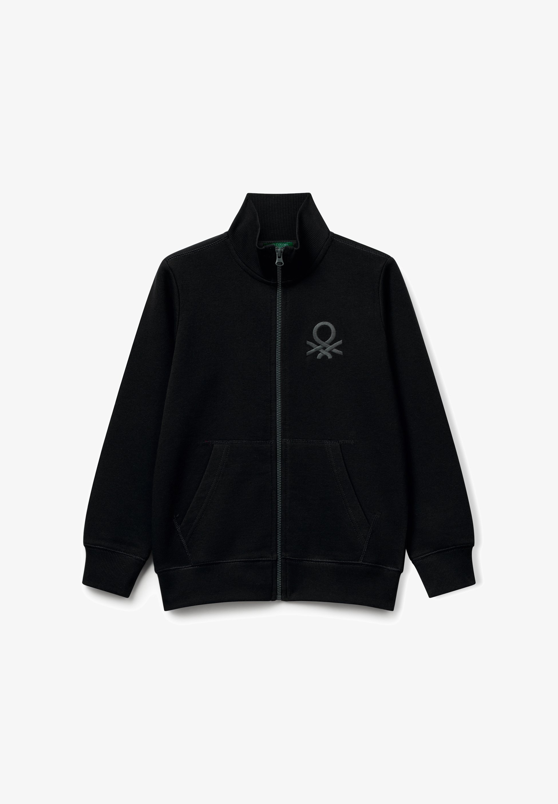 United Colors of Benetton Sweat zippé black/noir - Main Image