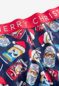 Next Kitsad bokserid - navy blue red beer christmas print