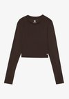 Long sleeved top - dark brown