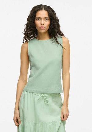 VILA RUNDHALS - Bluse - silt green