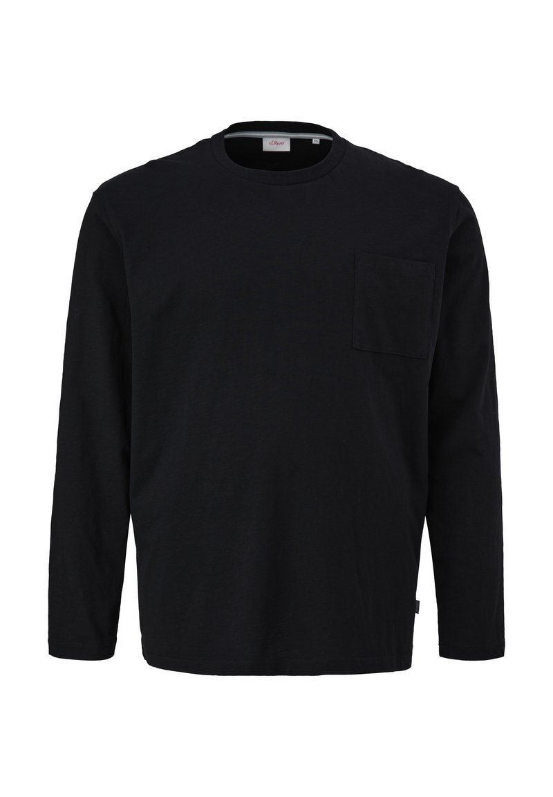 s.Oliver Langarmshirt - schwarz