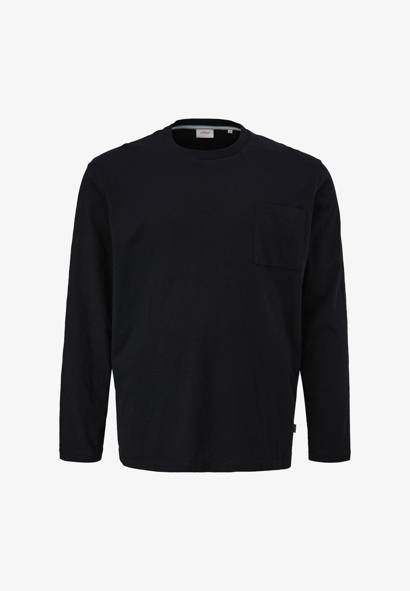 s.Oliver Langarmshirt - schwarz