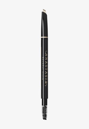 Crayon à sourcils noir avec pointe angulaire et brosse spoolie, étiqueté "Anastasia Beverly Hills" sur le côté.